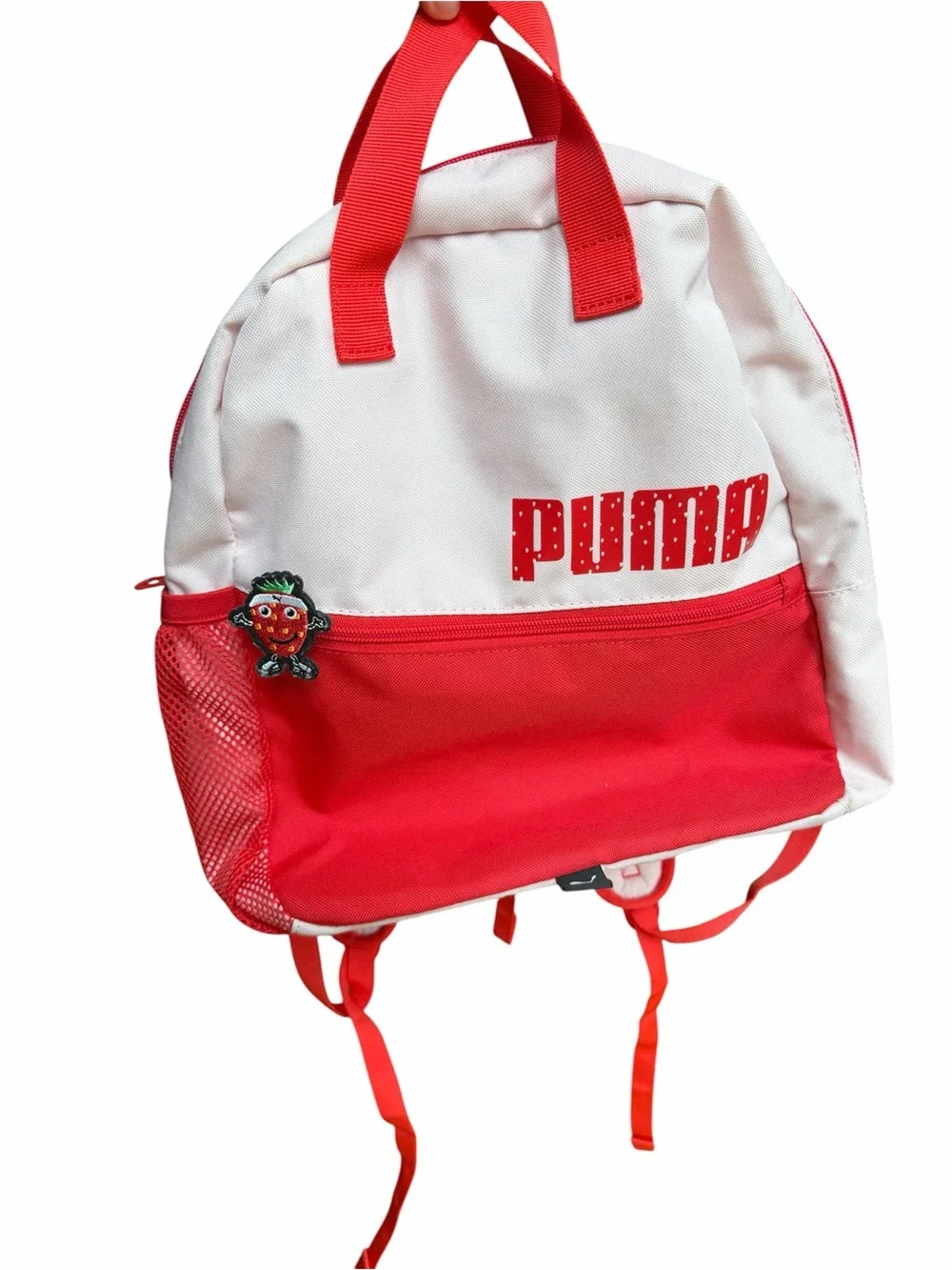 PUMA Kids White and Red Backpack & Cap Set
